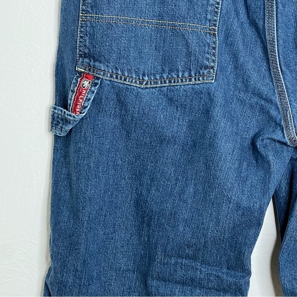 Vintage Tommy Hilfiger Denim Mens Denim Carpenter Jeans Blue Cotton Baggy Sz 38 - Picture 7 of 16